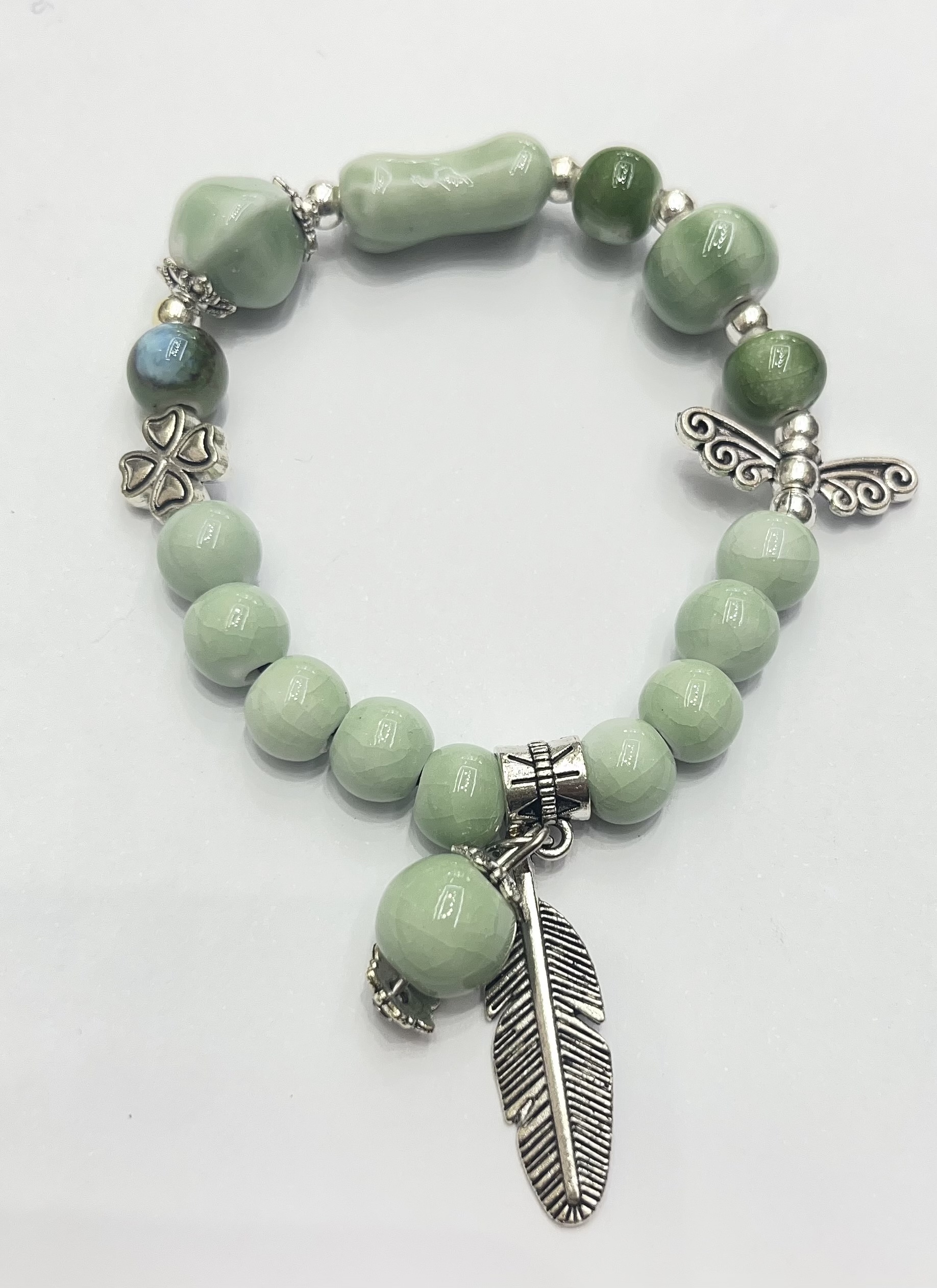 波西米亚风，纯手工编织，手链手串百搭款 不规则设计 女士手链 时尚配饰新款详情图2