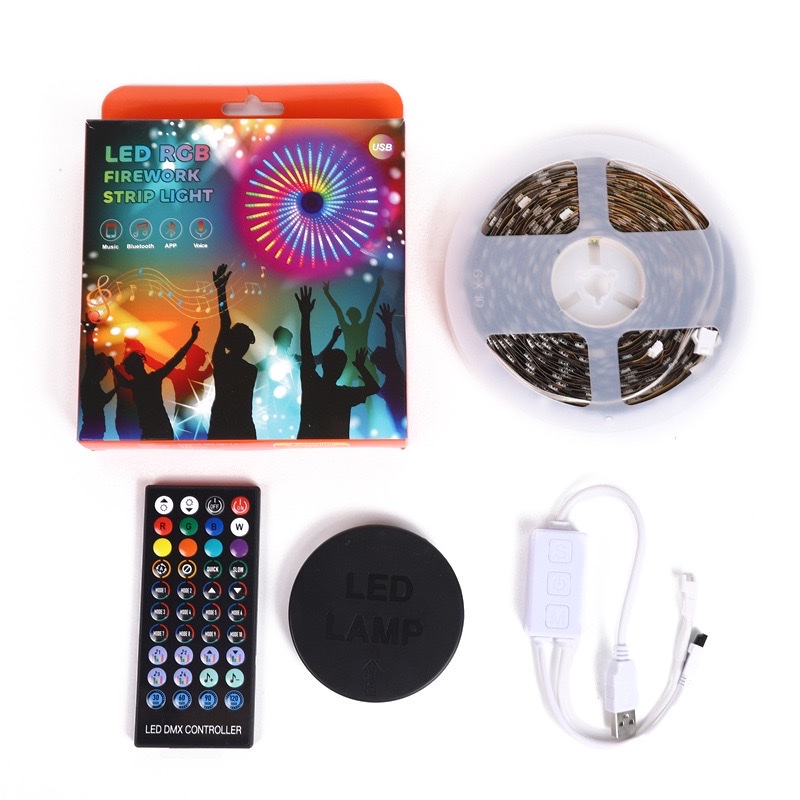 Colorful fireworks lanterns, festive decorations, Christmas Bluetooth smart control, led fireworks light strips, Christmas ornaments, Christmas ornaments detail image 5