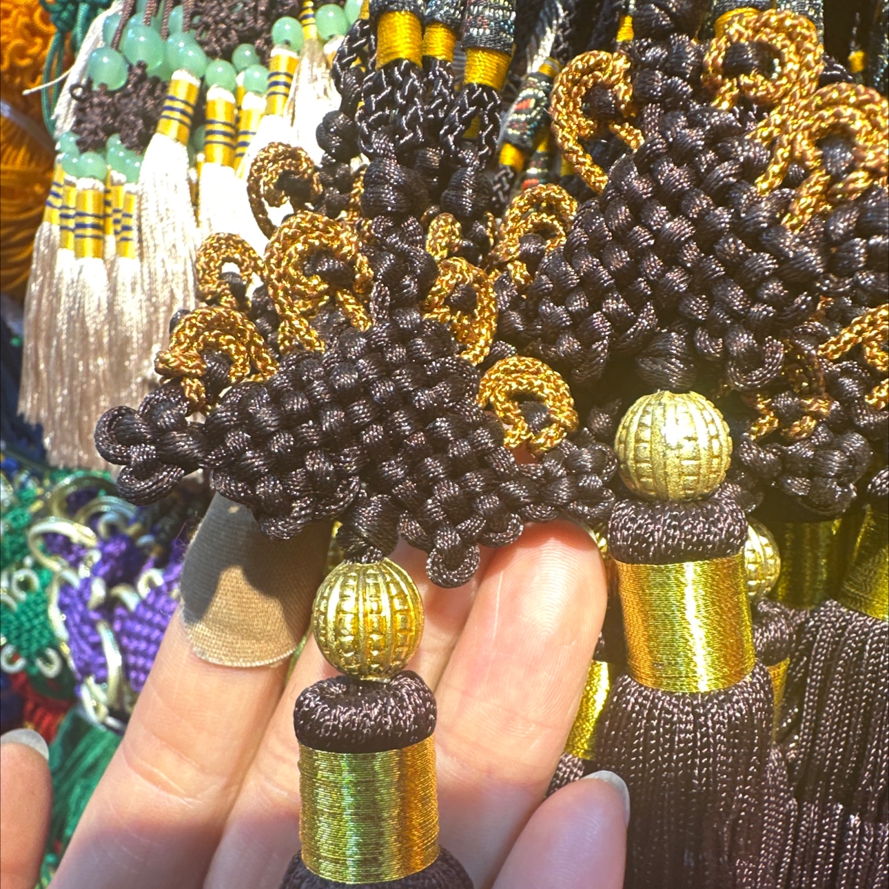 2025年新款精品高端手工编织庆结十流须，可用于包挂车挂家里装修专用等细节图