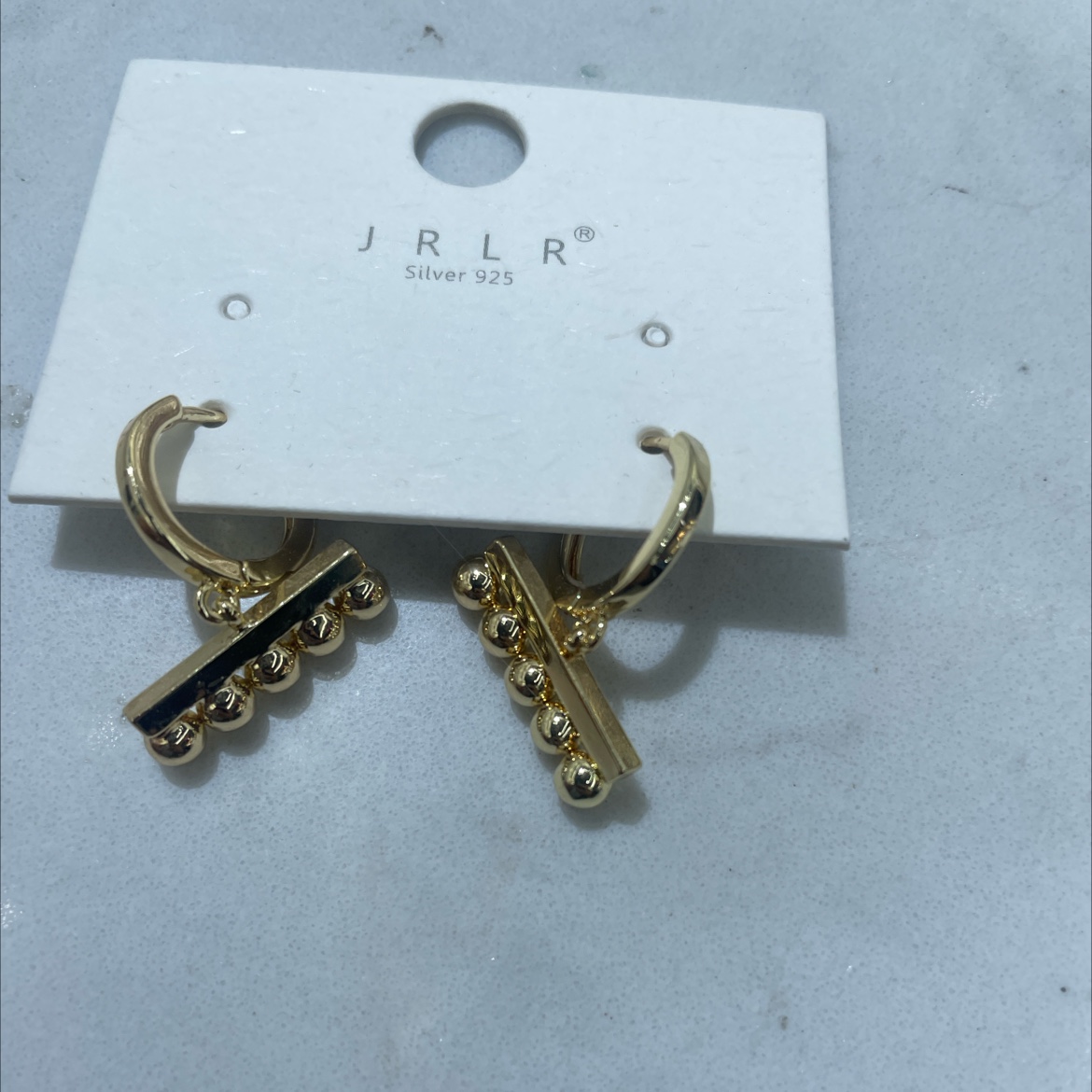 今日丽人韩版新款耳环玫瑰金磨砂耳钉 高级感饰品 耳环耳饰 简约时尚耳饰 独特设计耳环闪耀耳边饰品耳环耳饰