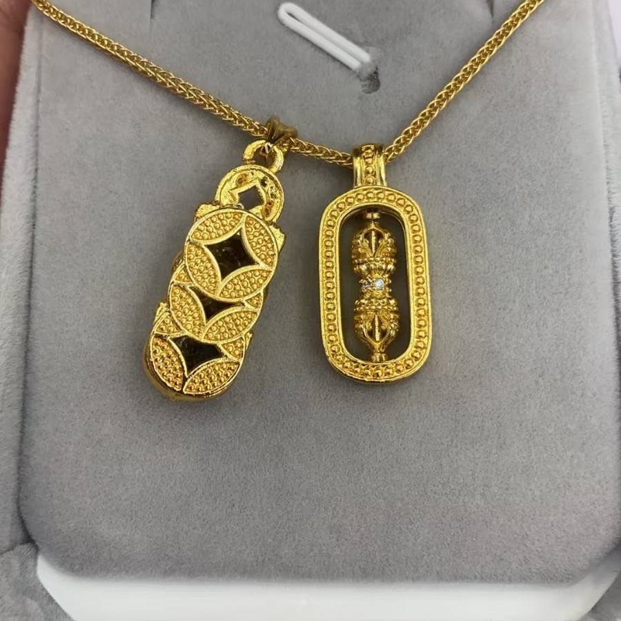 时尚爆款黄金色貔貅吊坠项链韦雪同款项链吊坠详情图4