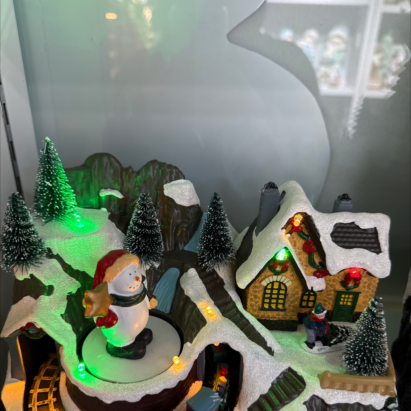 跨境圣诞节光纤圣诞树流沙小摆件 圣诞袜装饰品 微缩摆件 精致工艺品 圣诞节礼物装饰圣诞袜装饰品白底实物图