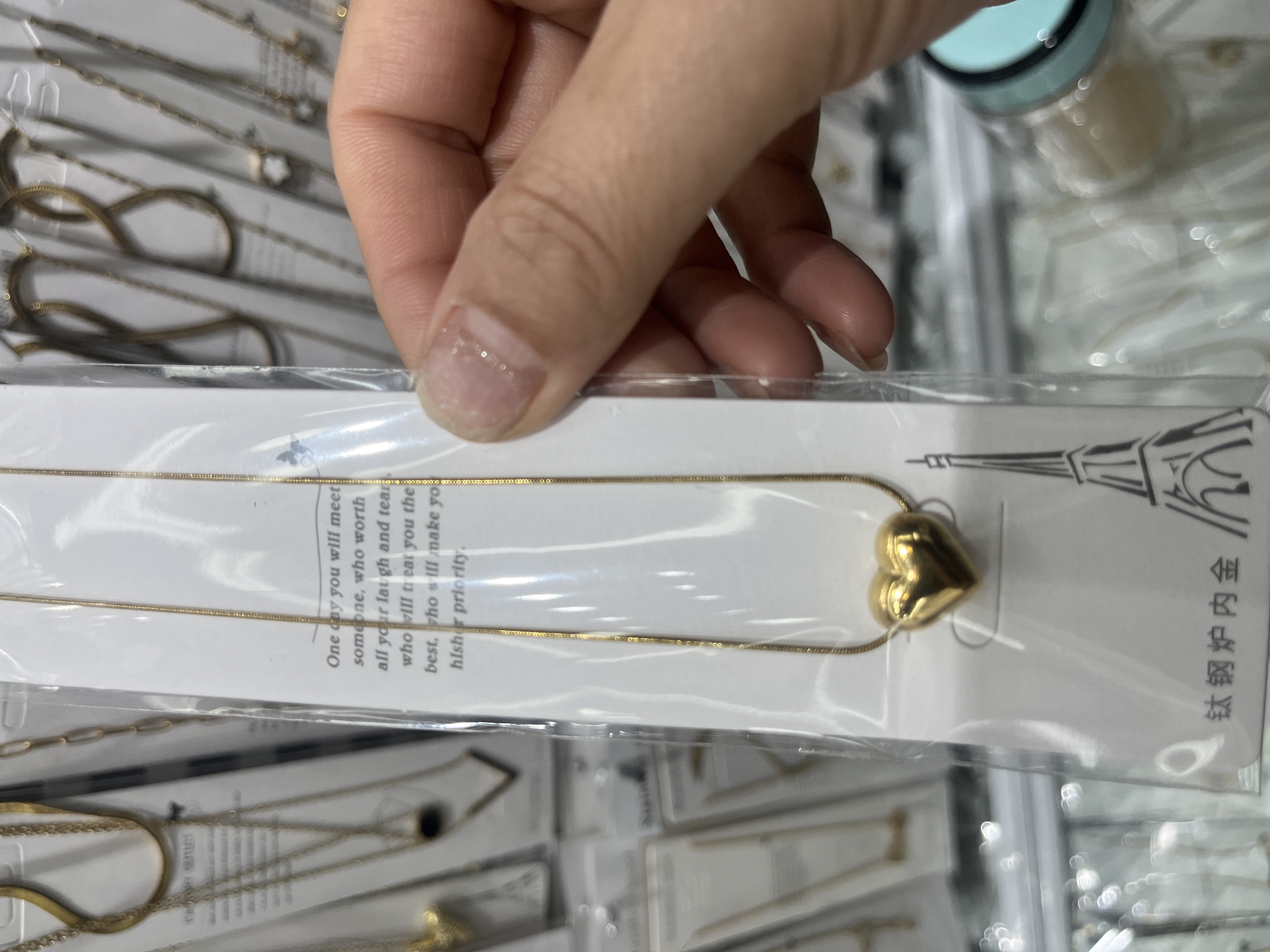 中东合金吊坠珍珠项链 女士拼接气质珍珠饰品 简约时尚颈链礼物产品图