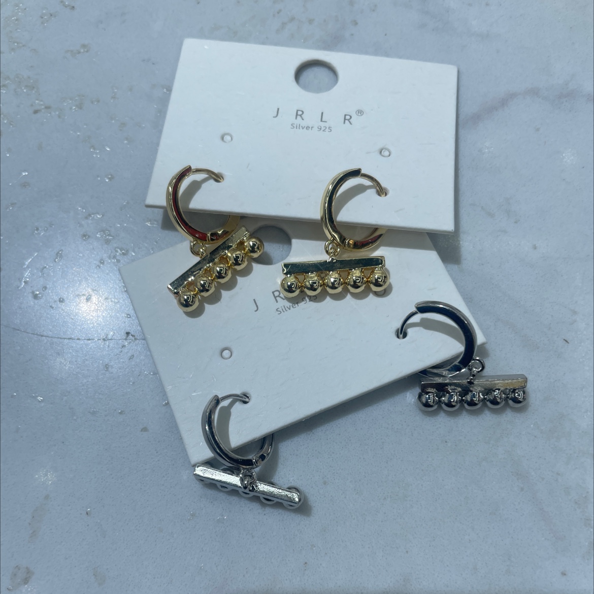 今日丽人韩版新款耳环玫瑰金磨砂耳钉 高级感饰品 耳环耳饰 简约时尚耳饰 独特设计耳环闪耀耳边饰品耳环耳饰详情图2