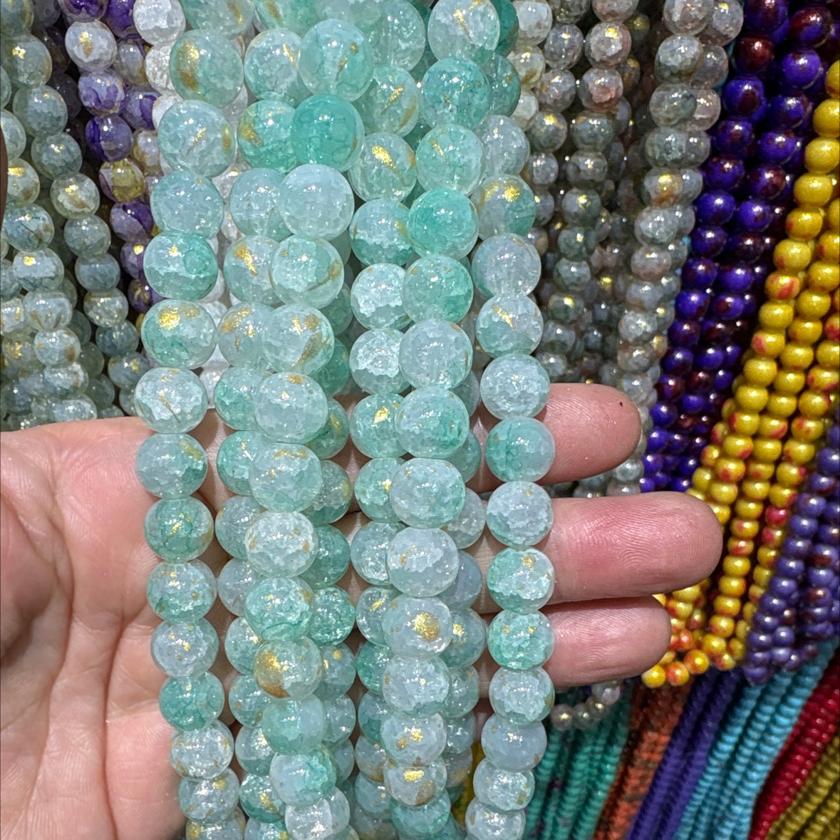 Handmade DIY beads, rice beads, bracelets, necklaces, material packs, creative jewelry making accessories, beads, beads Specification image