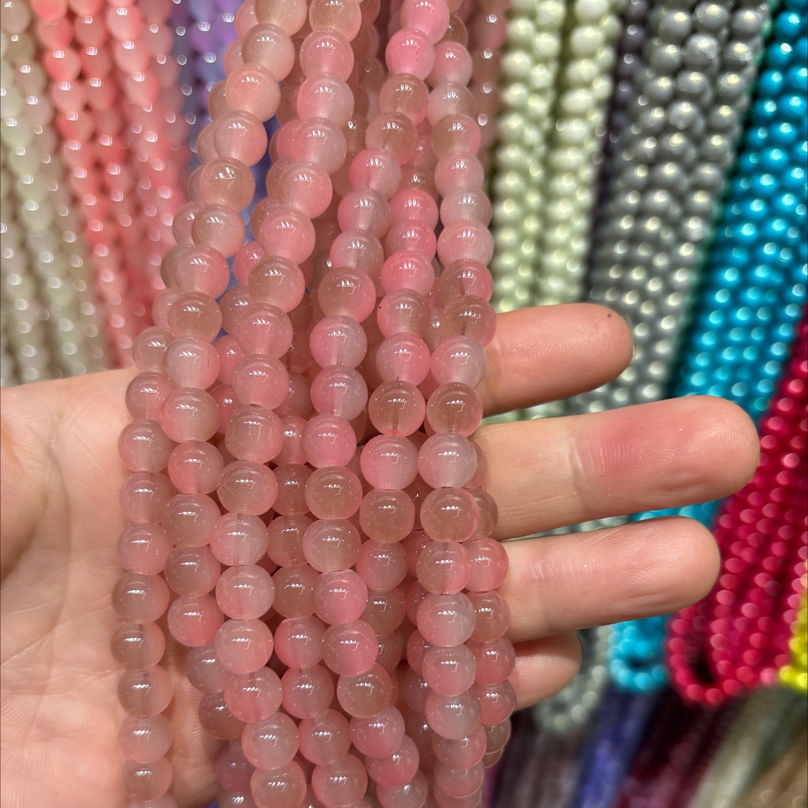 Handmade DIY beads, rice beads, bracelets, necklaces, material packs, creative jewelry making accessories, beads, beads details Picture