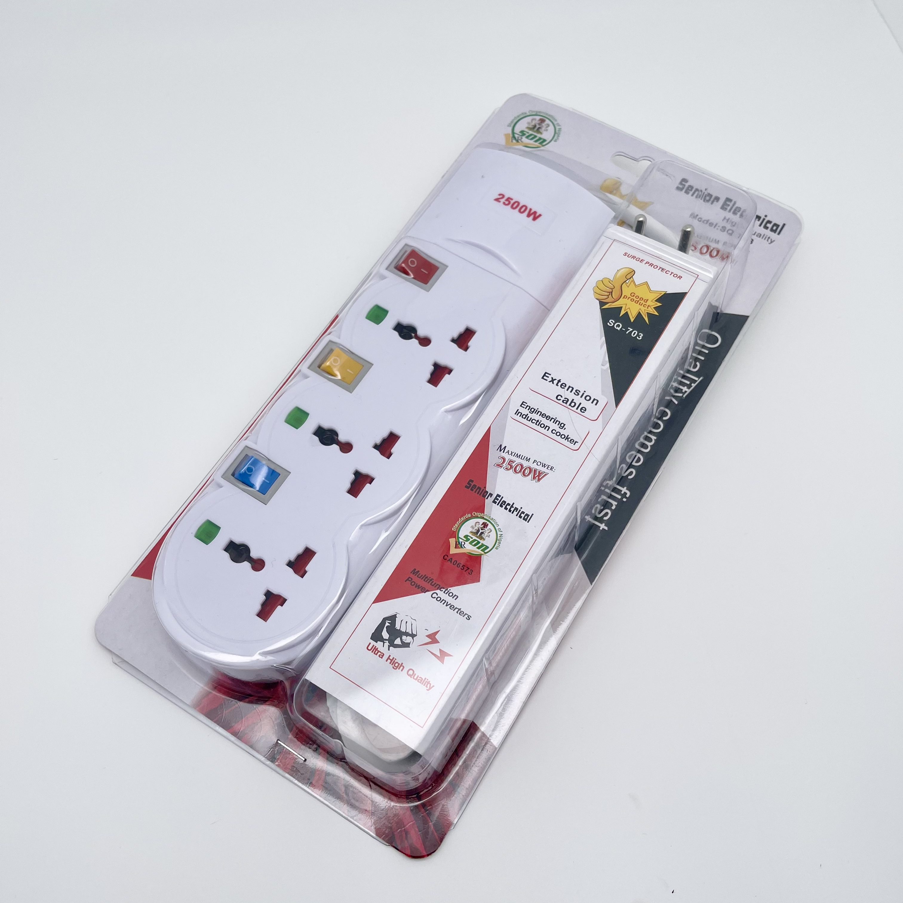 703欧式插头带两位USB多功能孔位每位带单独开关插孔红色保护门吸卡装1111