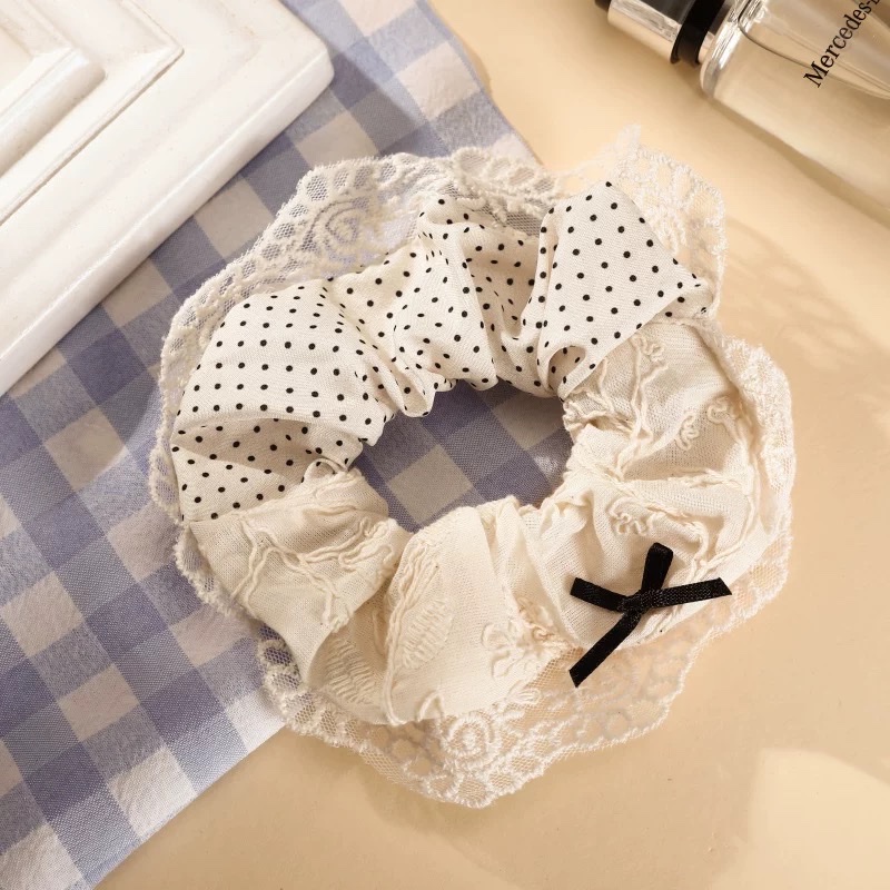 Mesh large intestine hair band headband, high-end accessory, hair accessory, essential for girls' daily life, simple and fashionable style, hair band headband Specification image