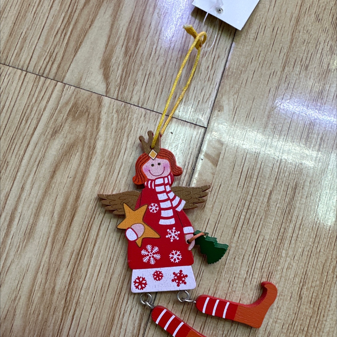 木质天使挂件木制品