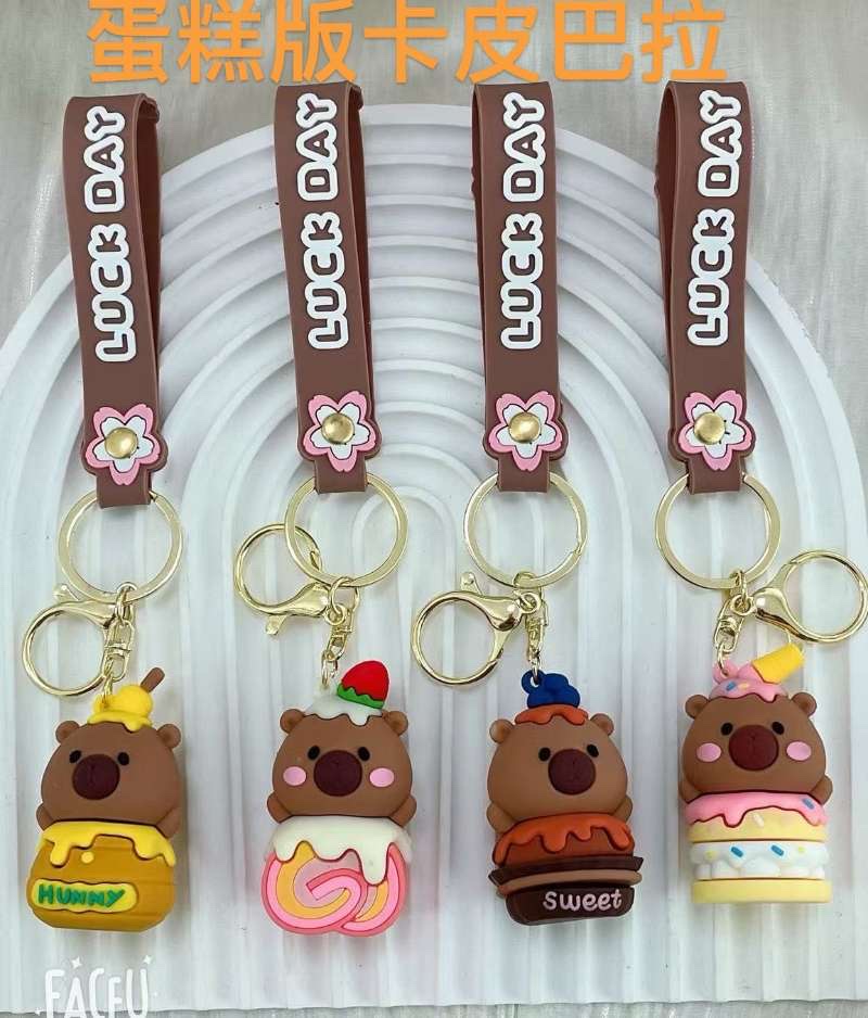 小炸毛嘟嘟嘴钥匙扣搞怪丑萌硅胶公仔挂件汽车包包挂饰小礼品详情图3