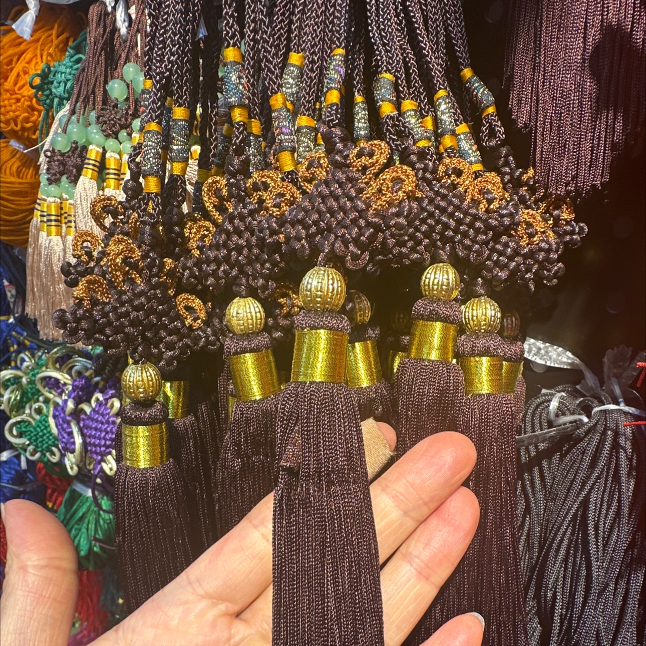 2025年新款精品高端手工编织庆结十流须，可用于包挂车挂家里装修专用等详情图2