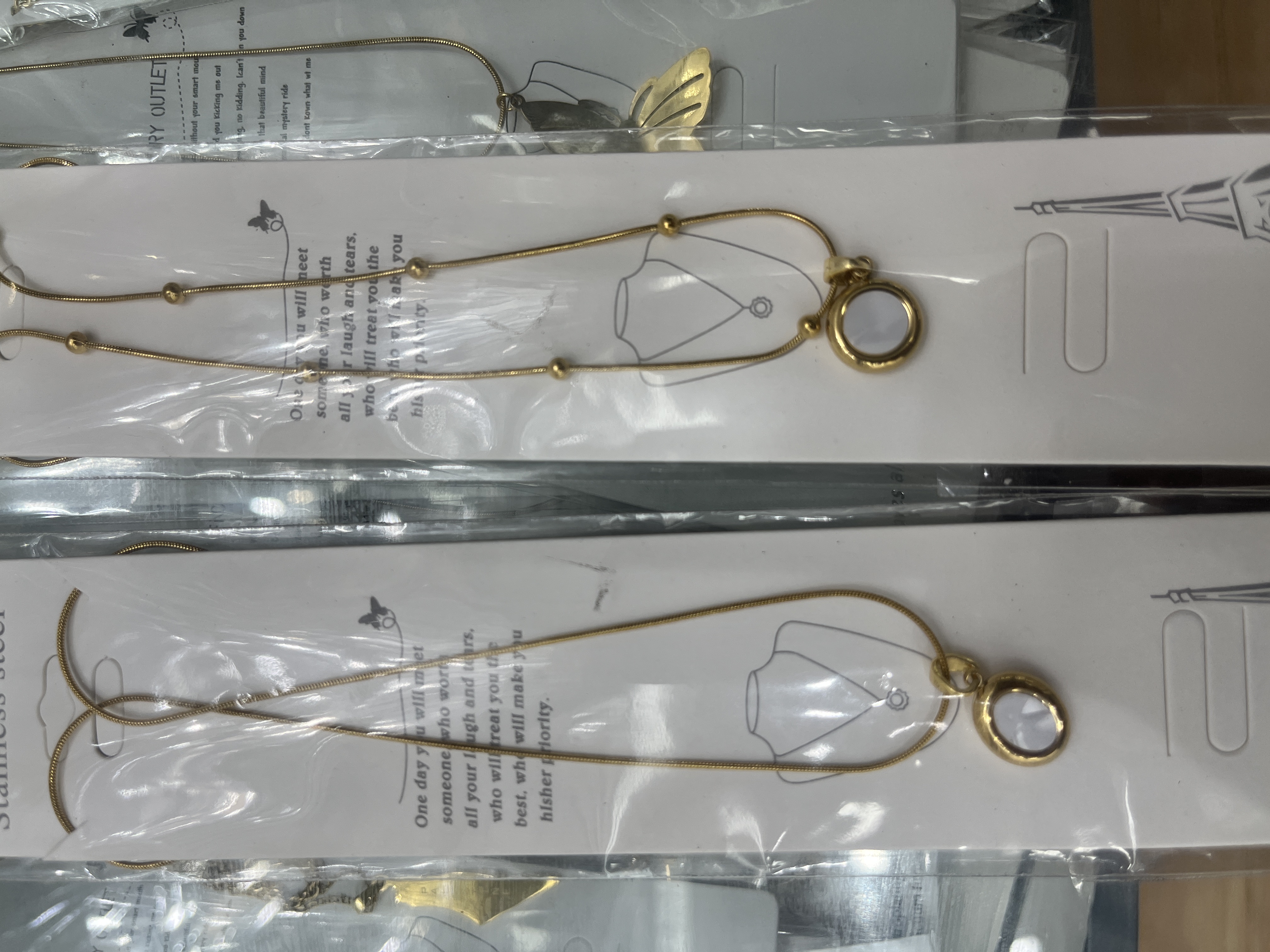 中东合金吊坠珍珠项链 女士拼接气质珍珠饰品 简约时尚颈链礼物详情图2