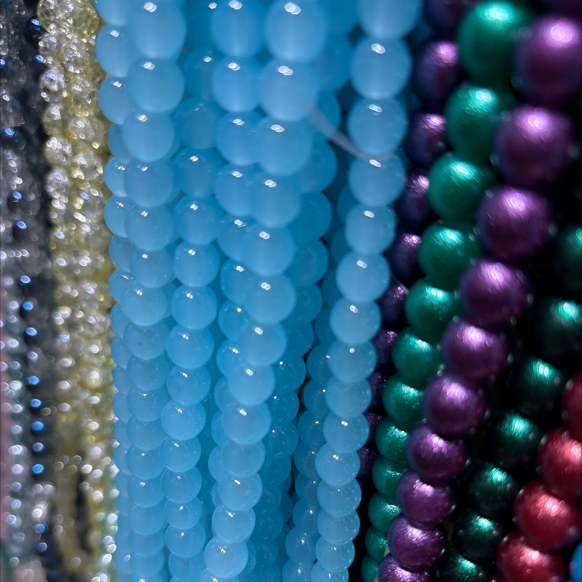 Glass bead and loose bead set, bead DIY material package, rice bead bracelet, necklace, jewelry making accessories, bead and loose beads detail image 2