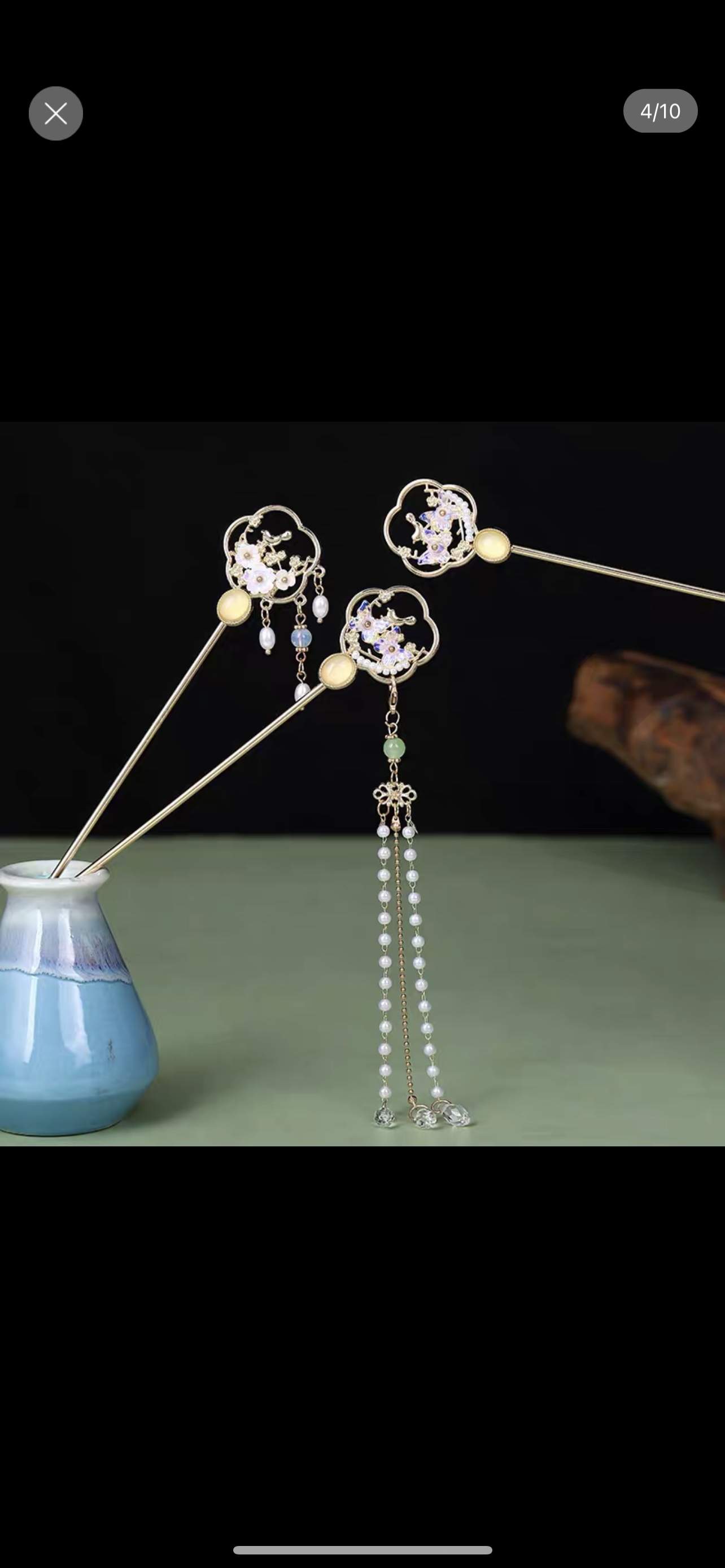 木质发簪新娘复古款 簪子国风发簪手工精致女士头饰 高雅气质头饰发饰品发簪簪子木质发簪发簪新娘复古国风发簪细节图