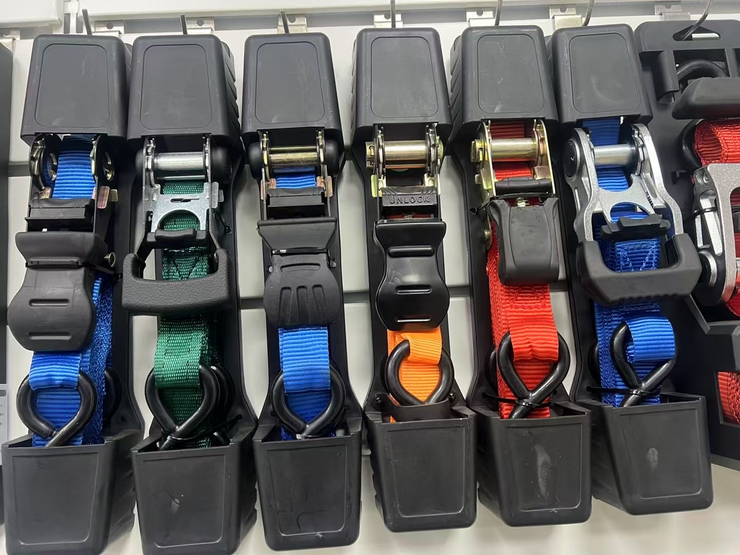 Factory direct sales, custom ratchet tensioning strap sets, goods binding straps, 1-inch tensioner sets, 25mm polyester binding strap hydraulic jack tensioner detail image 4