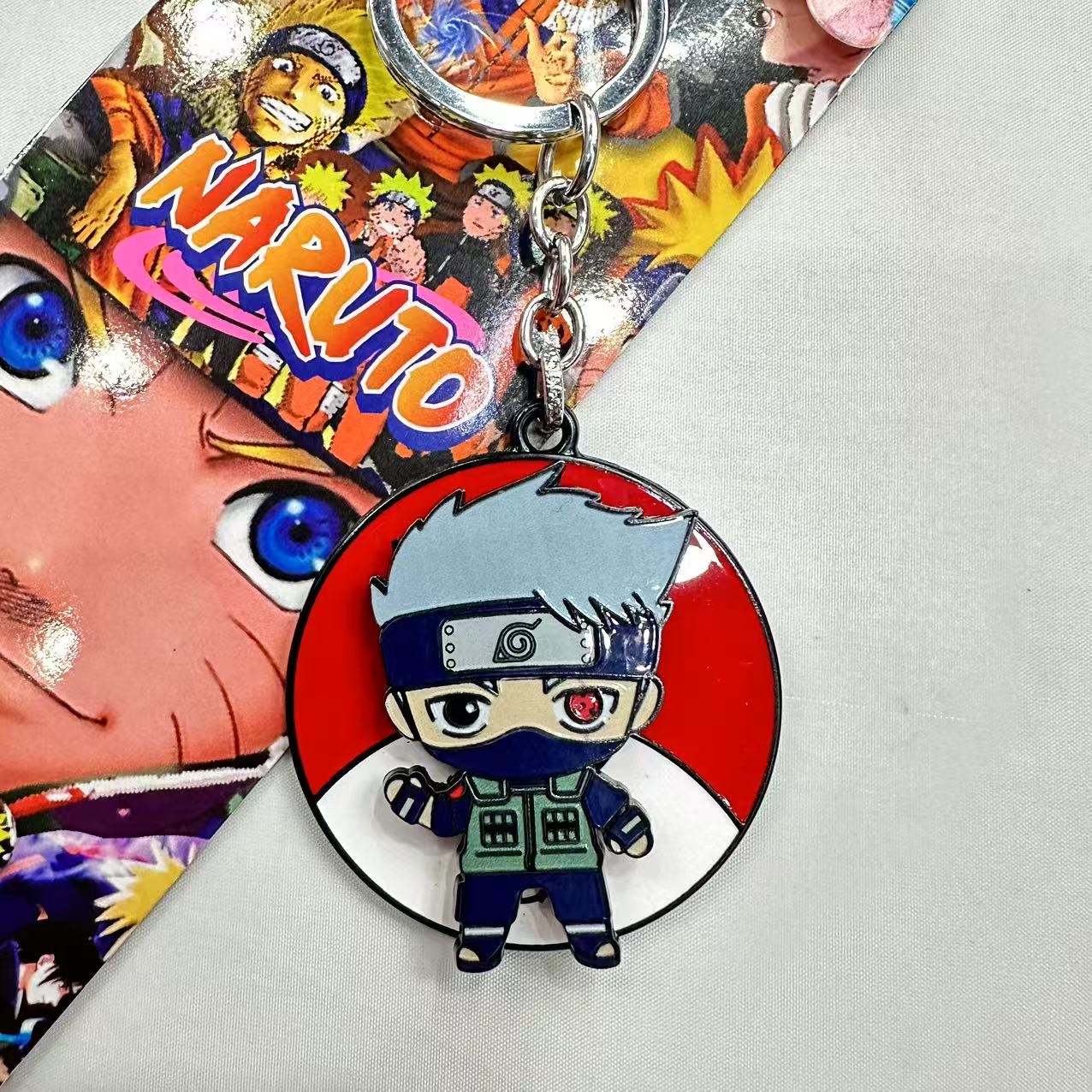 海贼王周边航海王路飞佐助索罗艾斯可旋转钥匙扣金属挂件钥匙扣详情图4
