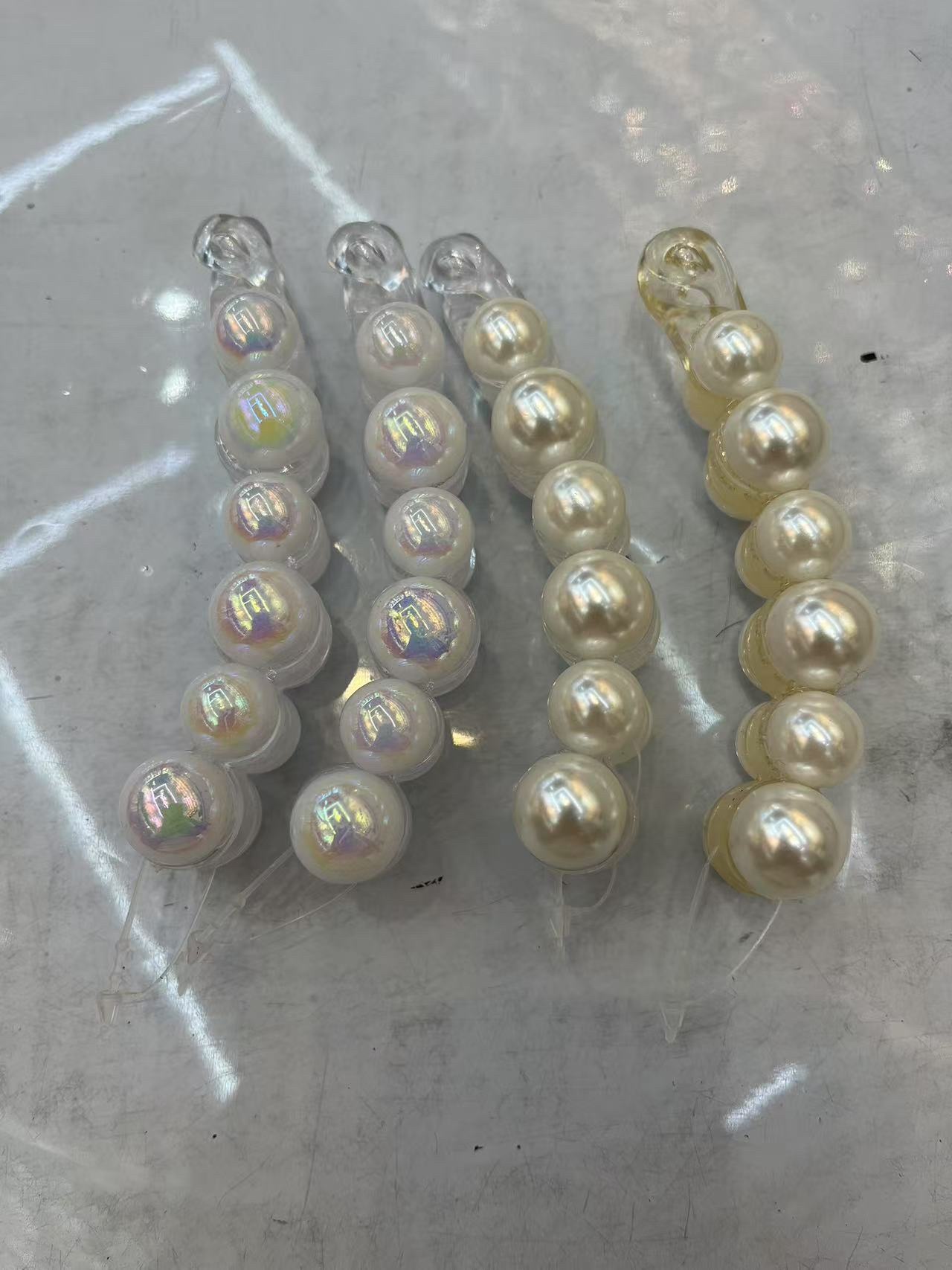 DIY奶油胶贝壳饰品 手工制作闪亮珠子项链 手链耳环配件 创意珠宝设计材料包详情图2