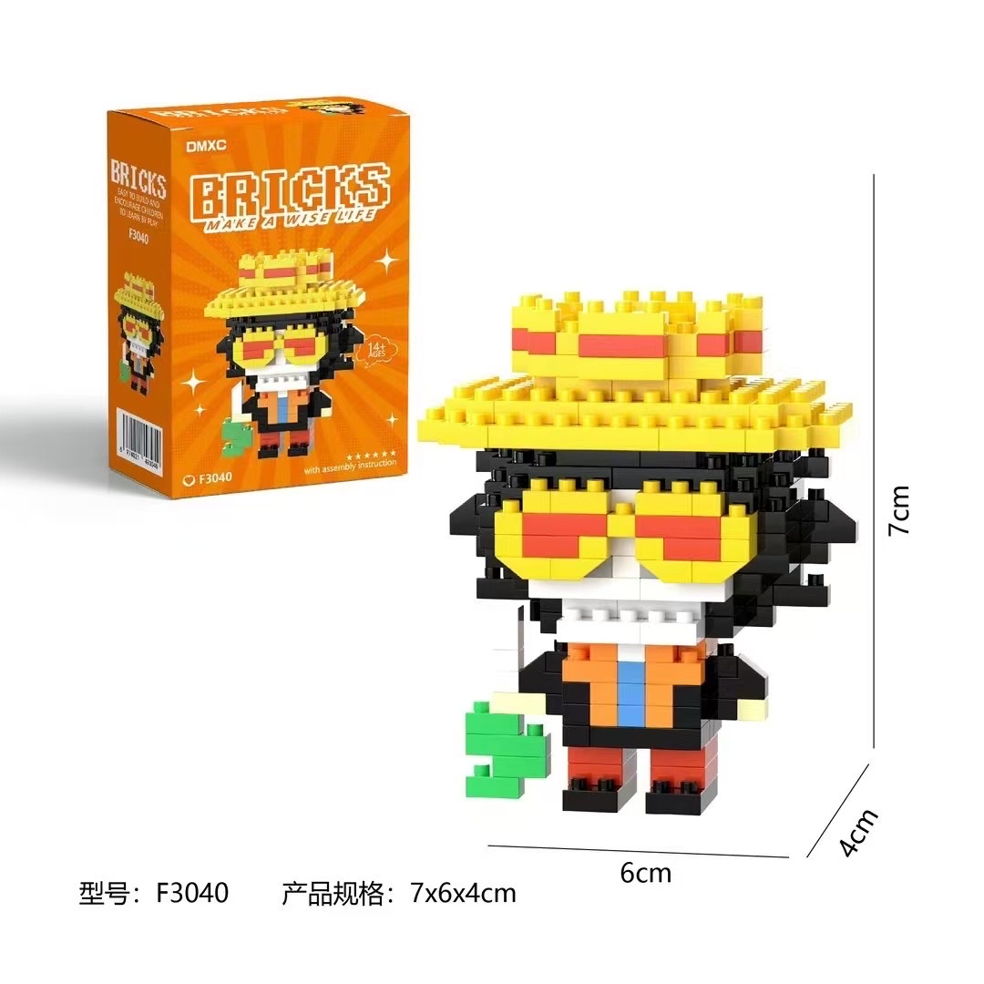 Wholesale compatible LEGO One Piece Diamond micro-particle assembly building blocks, adult and children's stress-relieving toys and gifts details Picture