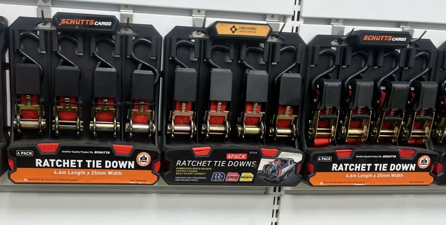 Factory direct sales, custom ratchet tensioning strap sets, goods binding straps, 1-inch tensioner sets, 25mm polyester binding strap hydraulic jack tensioner detail image 2
