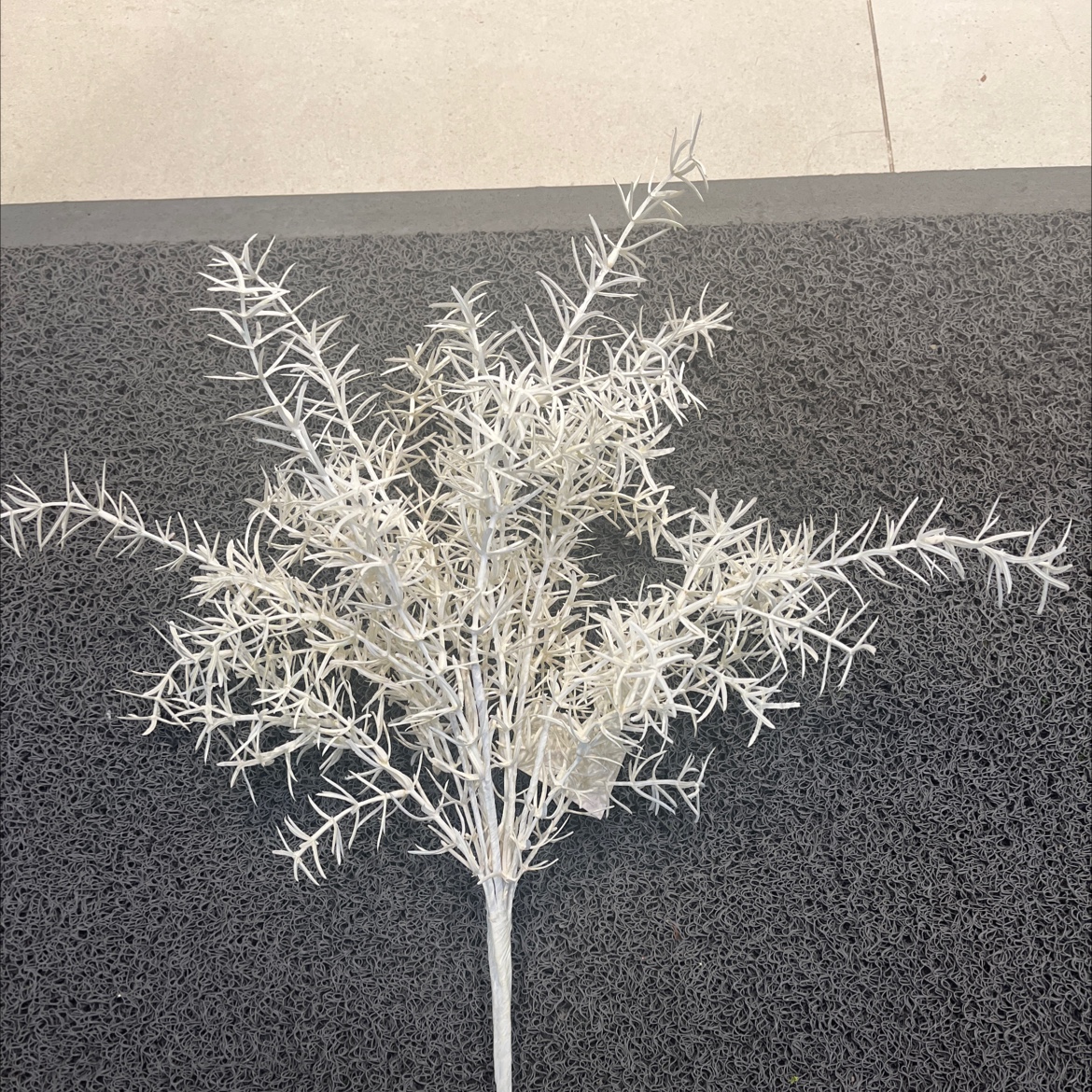 仿真花 白色 天门冬