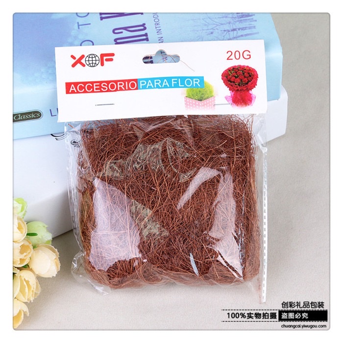 现货大量拉菲草 纸丝10g20g50g礼物盒喜糖盒填充物碎纸丝厂家批发详情图5