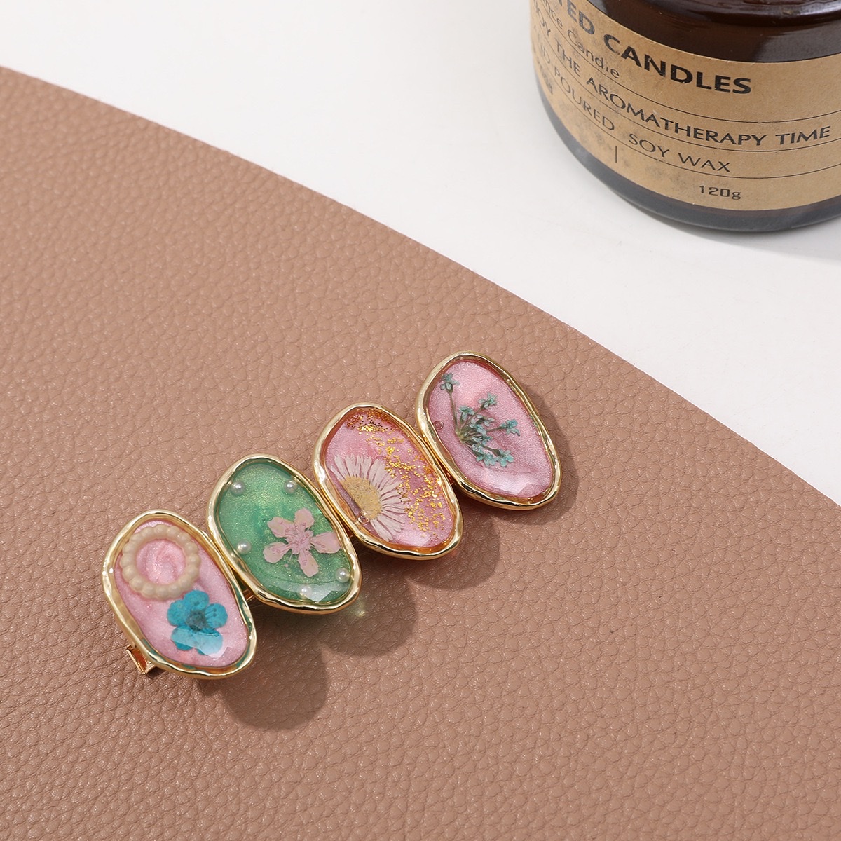 手串珠子DIY 手缝水钻扣装饰 十字架配件弹簧钻球 手工珠宝制作配件细节图