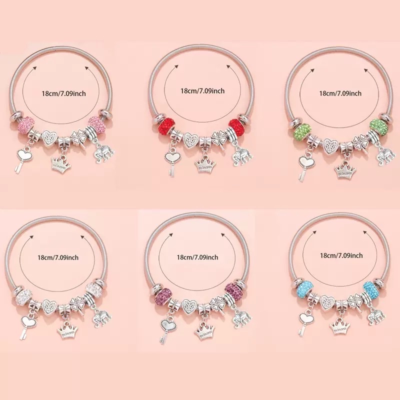 新款欧美跨境串珠手镯弹力手环个性学生闺蜜手镯