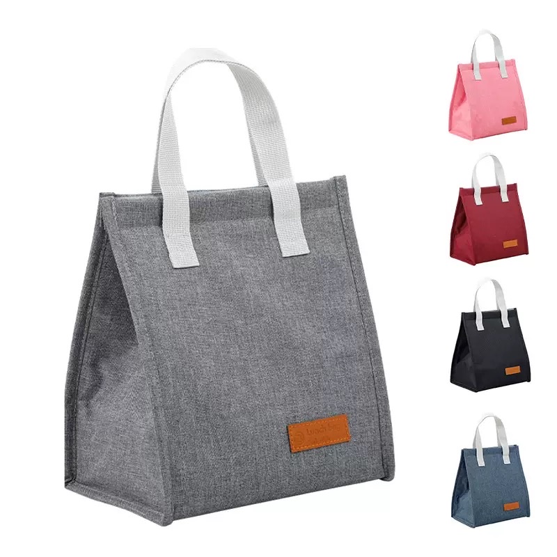 热卖爆款保温饭盒午餐袋厂家牛津布简约风春保温包饭盒便当袋