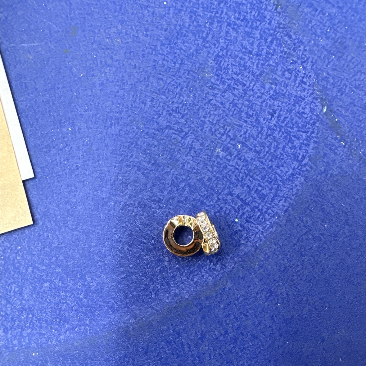 DIY串珠手链大孔珠保色合金点钻散珠饰品配件