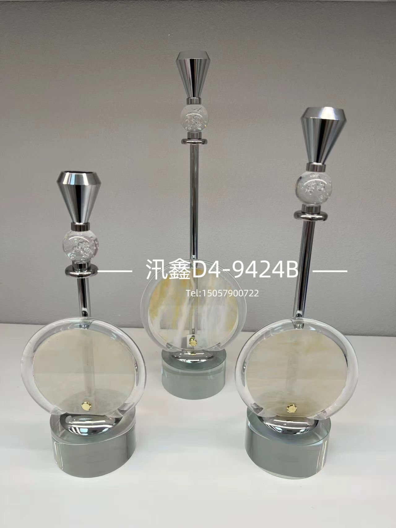 北欧简约风格亚克力烛台 家居摆件 艺术装饰品 客厅餐厅桌面装饰 现代创意设计精致摆件装饰品水晶摆件详情图1