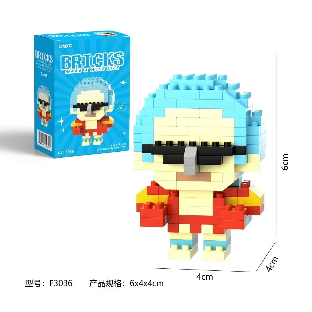 Wholesale compatible LEGO One Piece Diamond micro-particle assembly building blocks, adult and children's stress-relieving toys and gifts undefined