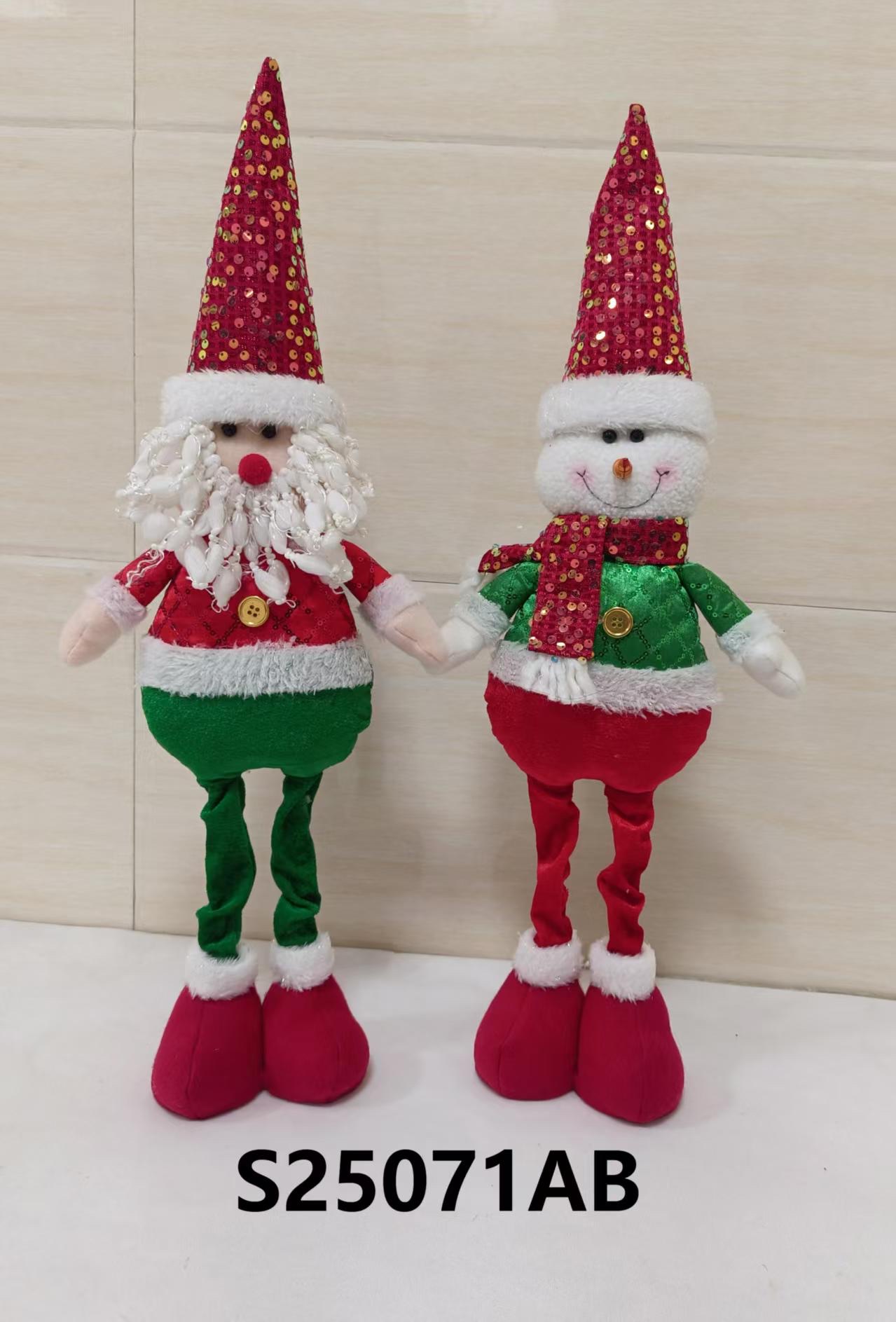 圣诞装饰，圣诞布艺人偶、老人、雪人，圣诞装饰、玻璃橱窗装饰、