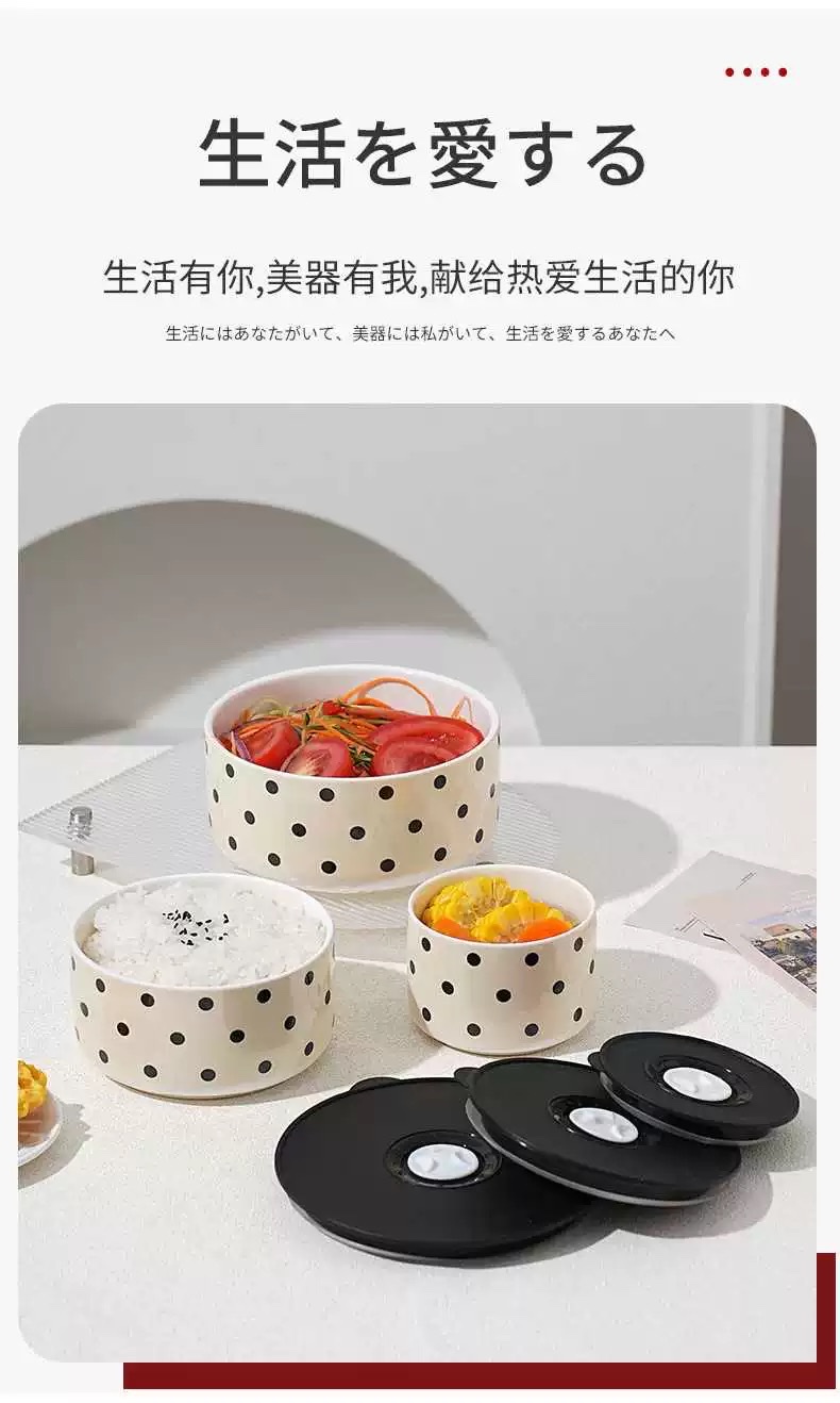 Theme Ceramic handicrafts, ceramic insulated bowl sets, insulated bowl gifts, daily-use ceramic decorations, exquisite ceramic items, handicrafts, unique design artworks, ceramics, daily-use ceramics Application Scenario