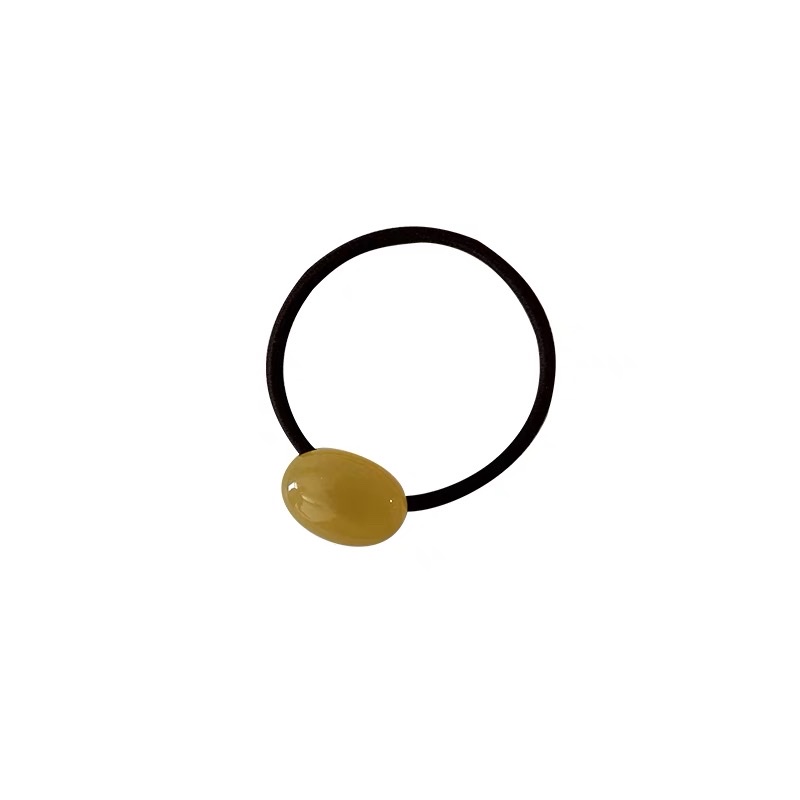 头绳糖果色鹅卵石发圈女2025新款高弹力扎马尾发绳耐用不伤发头绳发饰发饰发圈发绳详情图4