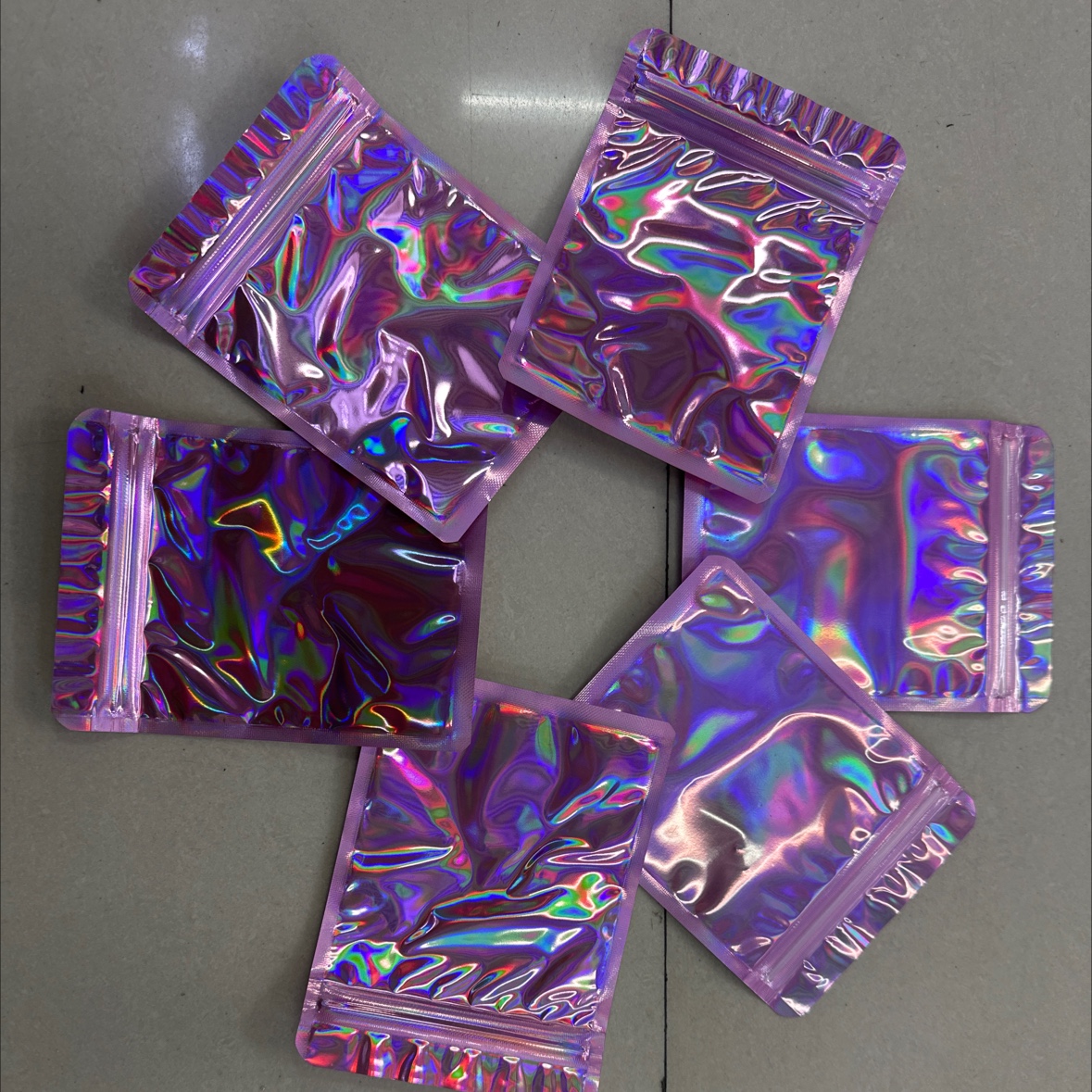 饰品包装袋三边封镭射骨袋时尚爆款加厚细节图