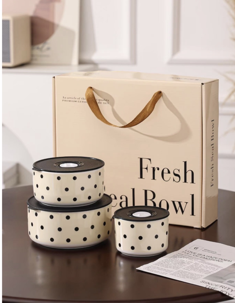 Theme Ceramic handicrafts, ceramic insulated bowl sets, insulated bowl gifts, daily-use ceramic decorations, exquisite ceramic items, handicrafts, unique design artworks, ceramics, daily-use ceramics