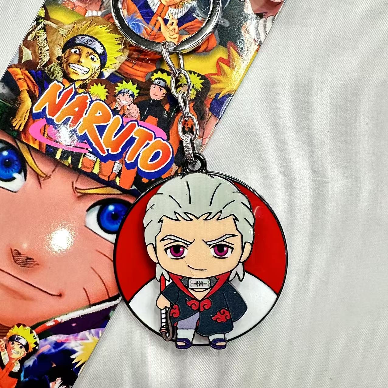 海贼王周边航海王路飞佐助索罗艾斯可旋转钥匙扣金属挂件钥匙扣详情图2