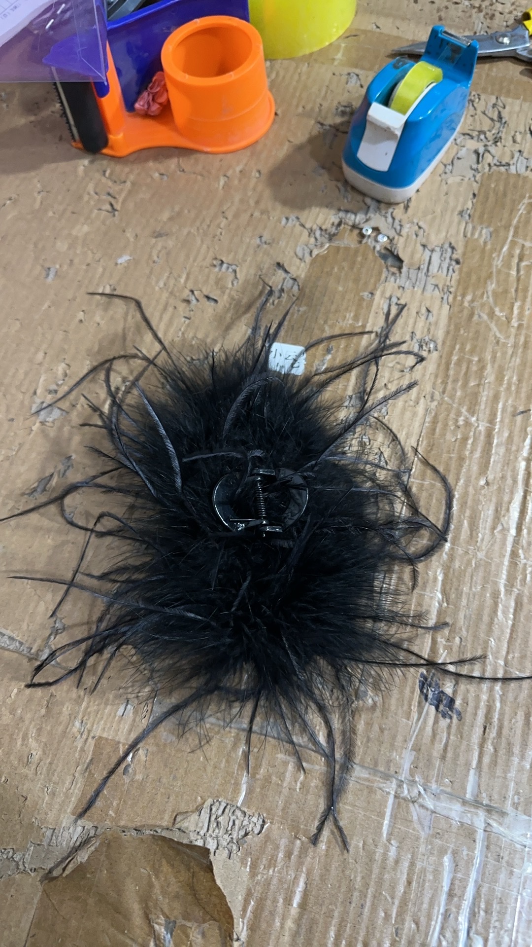 Feather clipper hair accessory headwear for ladies, elegant hair clipper, simple, fashionable, sweet and cute Korean version hair accessory headwear new style detail image 1