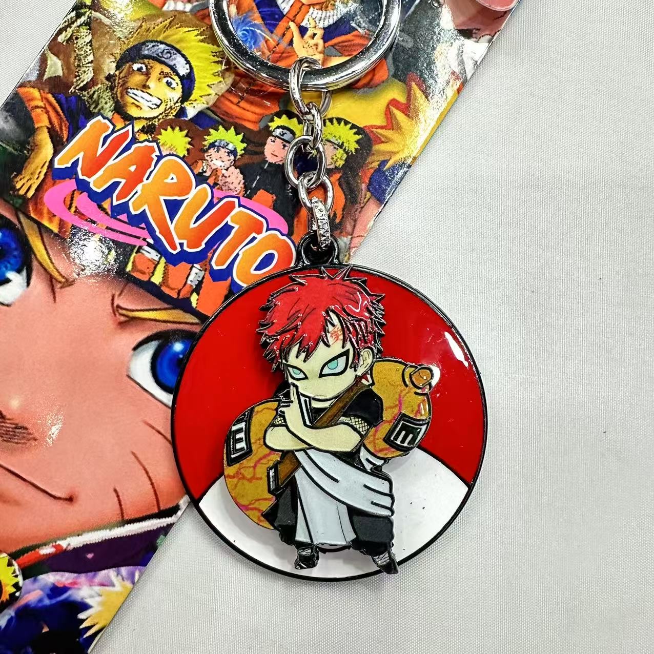 海贼王周边航海王路飞佐助索罗艾斯可旋转钥匙扣金属挂件钥匙扣产品图