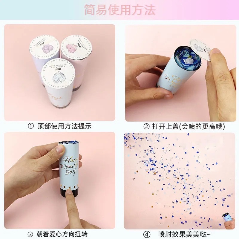 11cm wedding small firework spring firework tube, confette confette hand-twisted firework firework, wedding supplies detail image 16