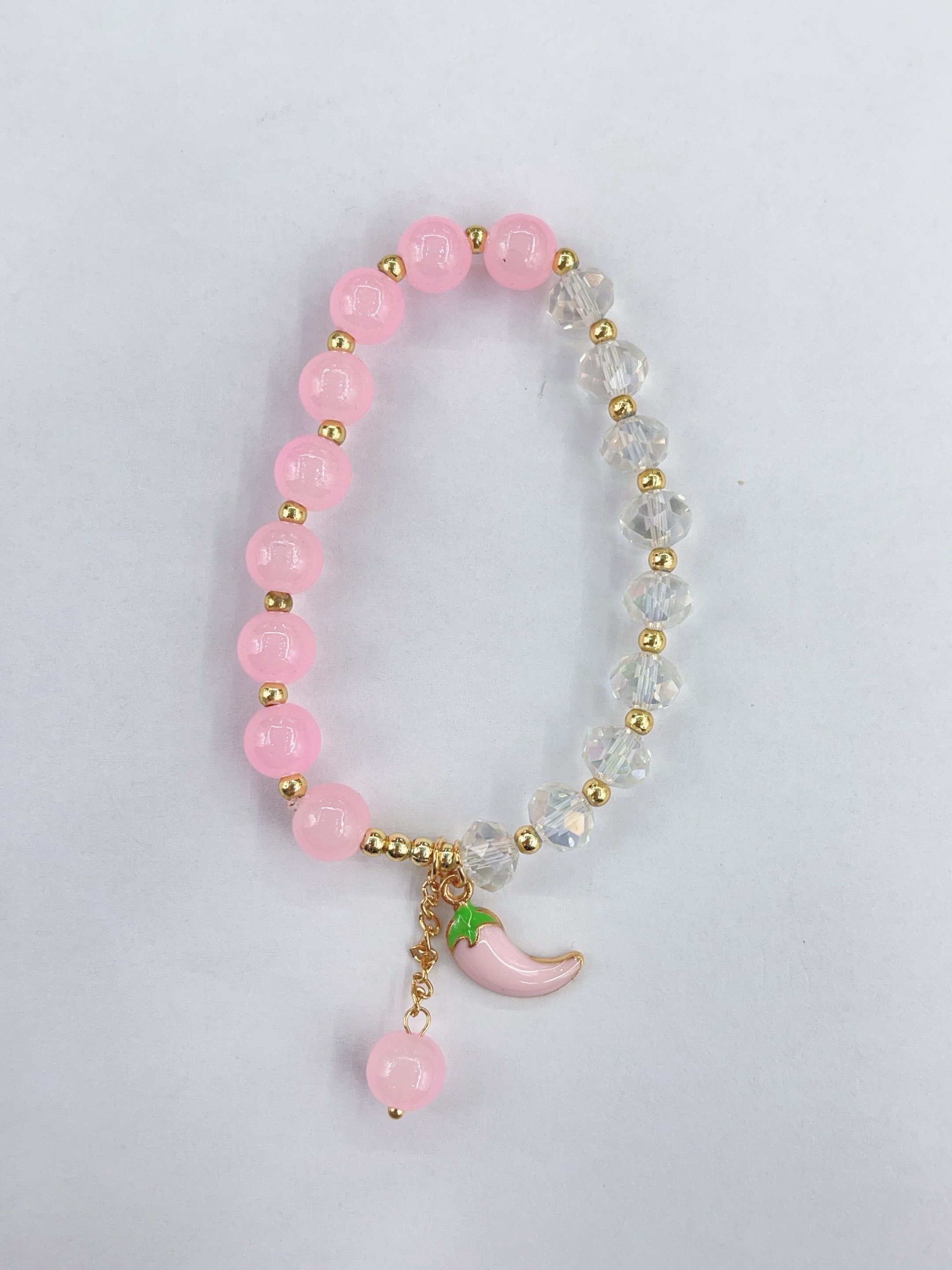 水晶手链女款时尚饰品 水晶手串简约款 精致手链闪耀光泽 产品图