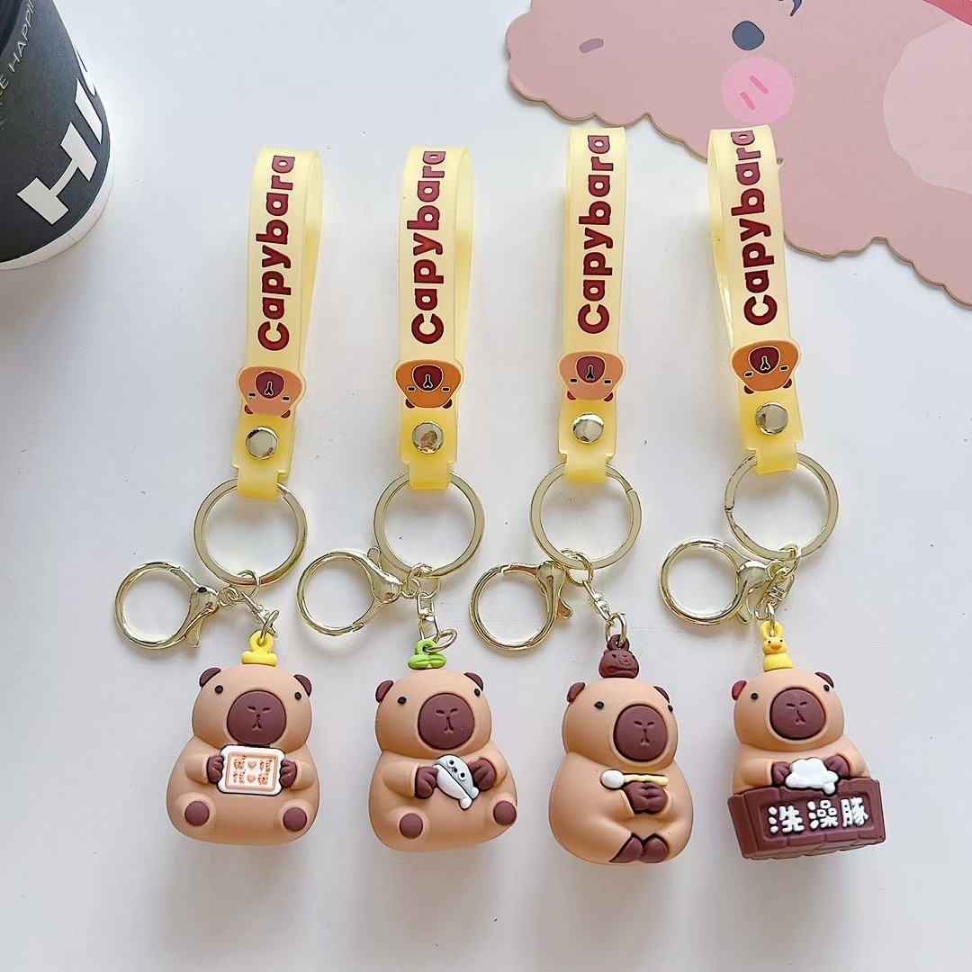 钥匙扣亚克力钥匙扣钥匙扣流沙瓶入油摆件产品图