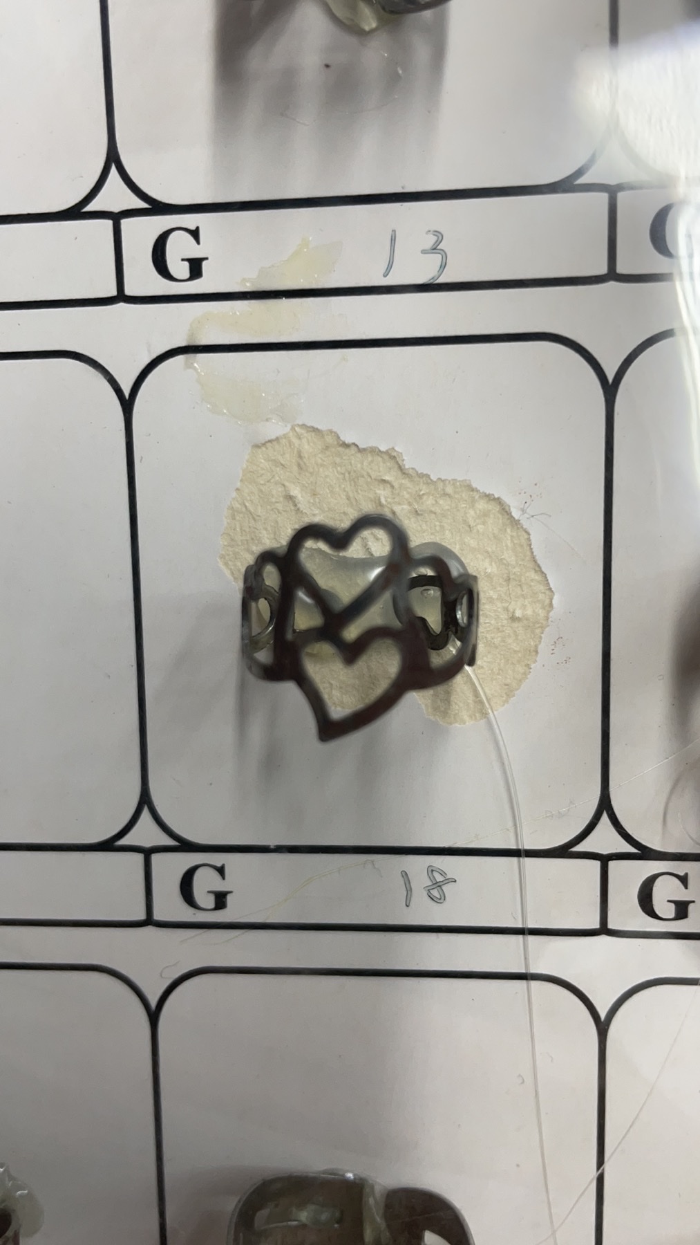 戒指拖、异型戒指拖.桃心戒指.T字针十字钢针