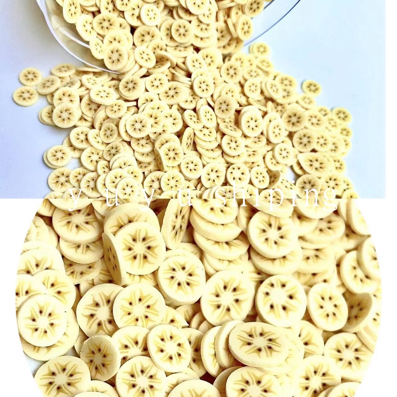 Special offer: Instant soft clay fruit slice patches, diy accessories, handcrafted materials, nail art drip glue, small decorative fillers, diy children's eco-friendly single color matching detail image 12