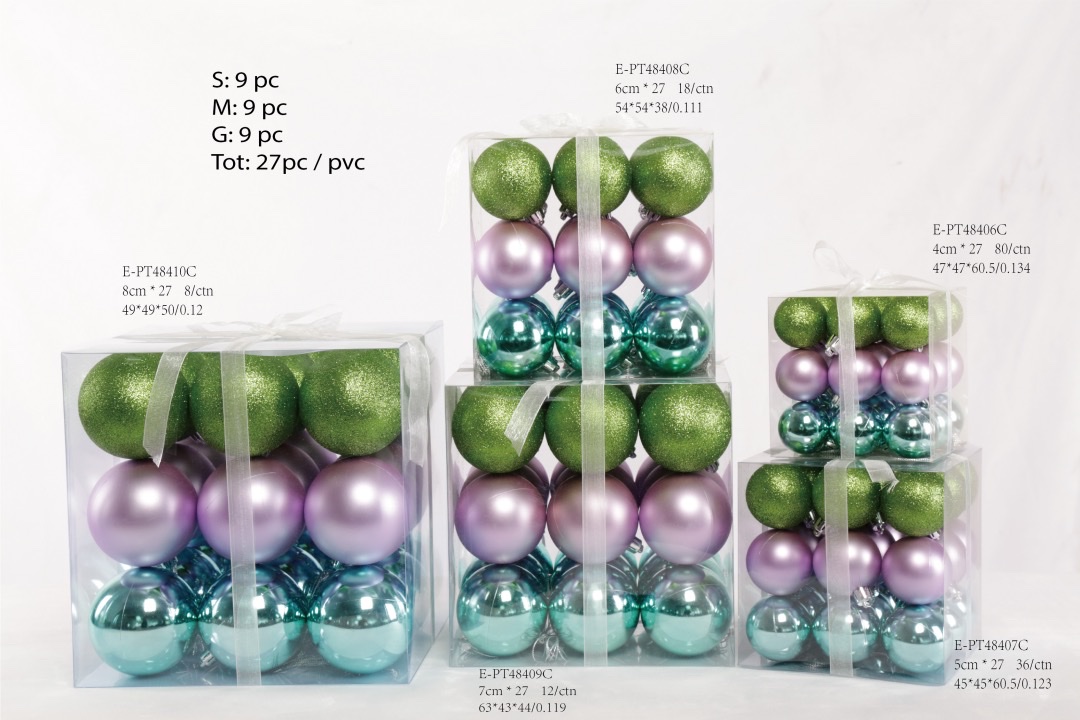 【 Cross-border New Product 】 Matte and glossy Christmas balls, essential for holiday decoration. High-quality materials, dual glossy and matte processes, warm and romantic atmosphere, home party decoration details Picture