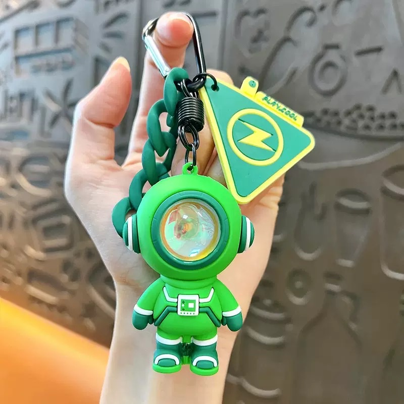Creative and cool series ambient lights, astronaut keychains, cute schoolbag pendants, car key chains, gift pendants Item Picture