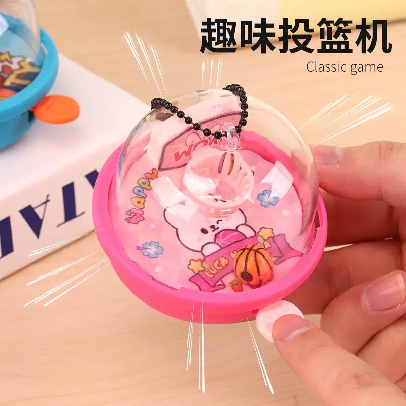创意迷你手指弹射篮球机钥匙扣挂件儿童投篮机玩具挂饰小礼品儿童趣味博弈玩具产品图