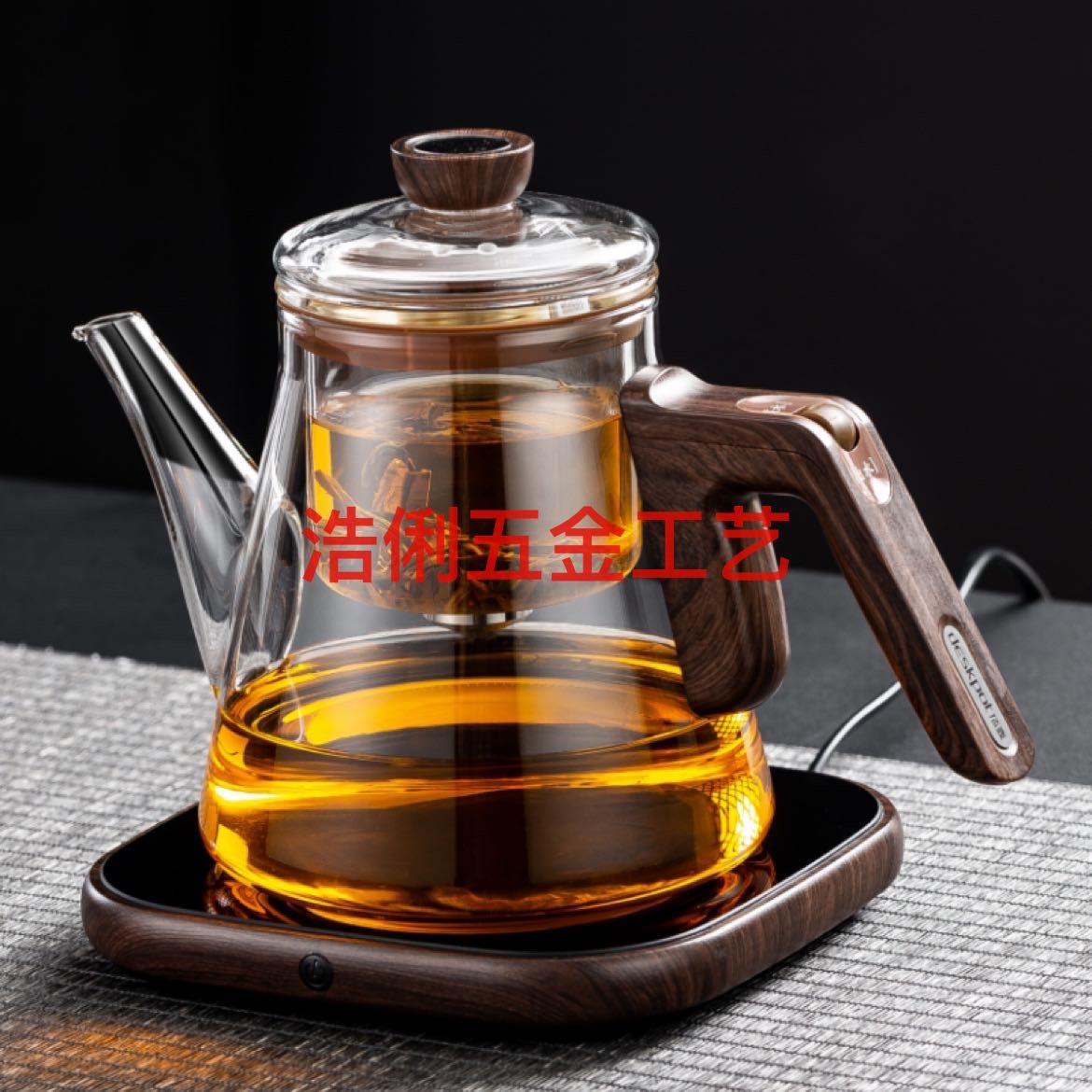 Rodless Magnetic Brewing Teapot, Travel Set High-End Tea Set High Borosilicate Glass Teapot Factory Direct Glass Teapot Tea Set Teapot details Picture