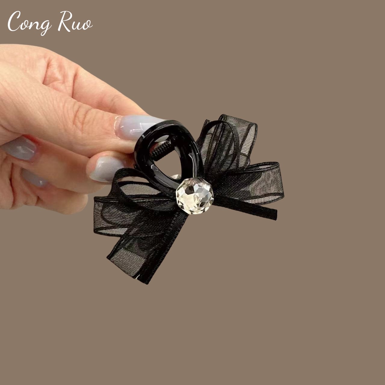 Korean-style women's hair tie, hair band, hair rope and hair accessory are simple and fashionable hair care accessories. They have long-lasting elasticity and do not damage hair quality detail image 8
