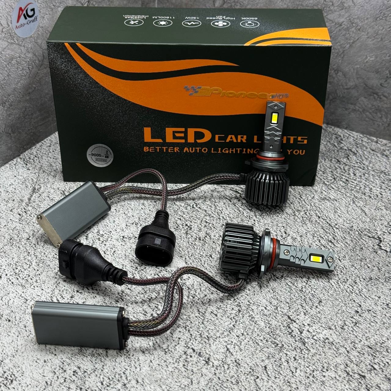 汽车LED大灯高亮双铜管稳定大功率                             